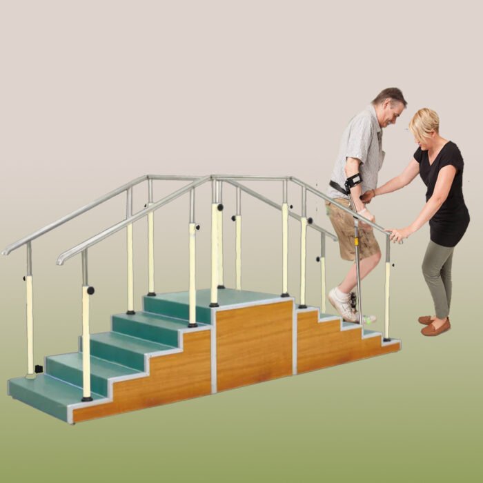 Two sided Rehabilitation Training Stairs - Exercise - Stair Case - Hausmann - Two way Step Climber - Stepper platform - Convertible Stair Trainer - Physical